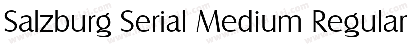 Salzburg Serial Medium Regular字体转换